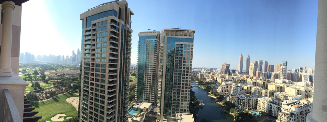 Image of The Greens from an apartment on a clear day