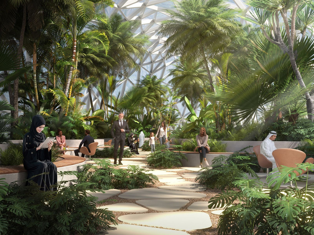 An interior shot of the loop in Dubai (artist rendering)