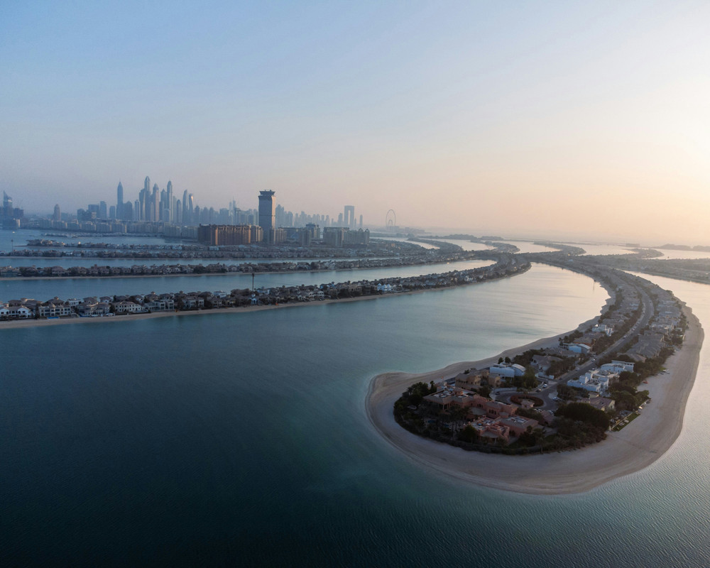Aerial view of Palm Jumeirah