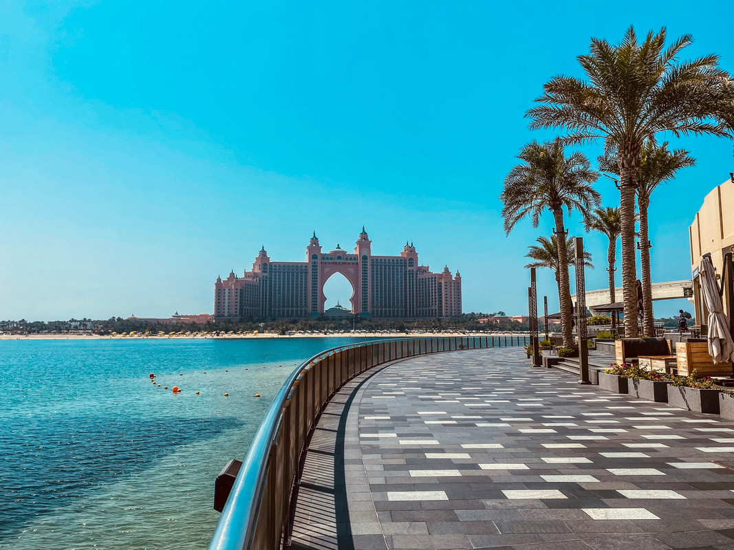 A view of the Atantis from The Pointe, a now closed down retail area in Palm Jumeirah 