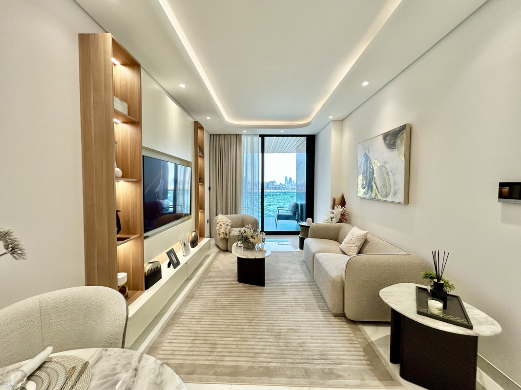 A 1 bedroom living room from the show apartment