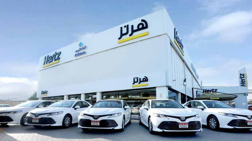 A Hertz rental branch in Dubai