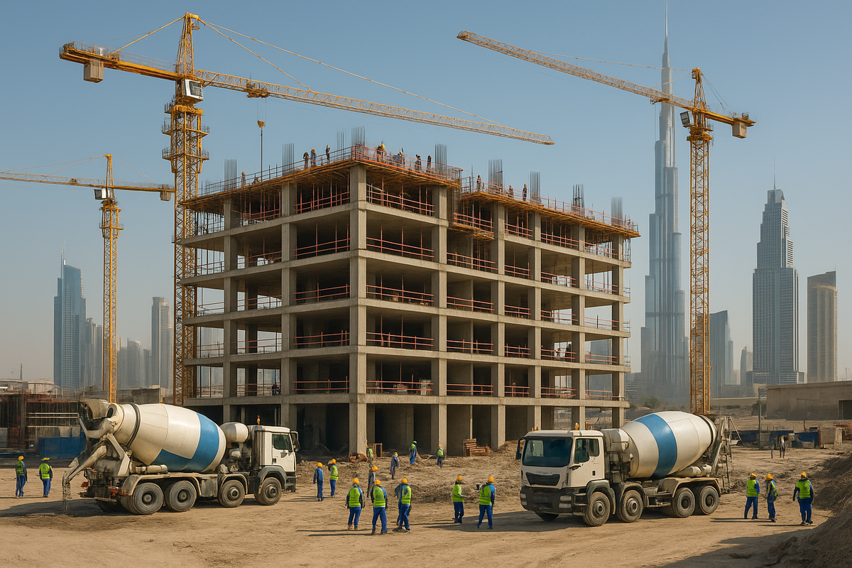 A construction site in Dubai