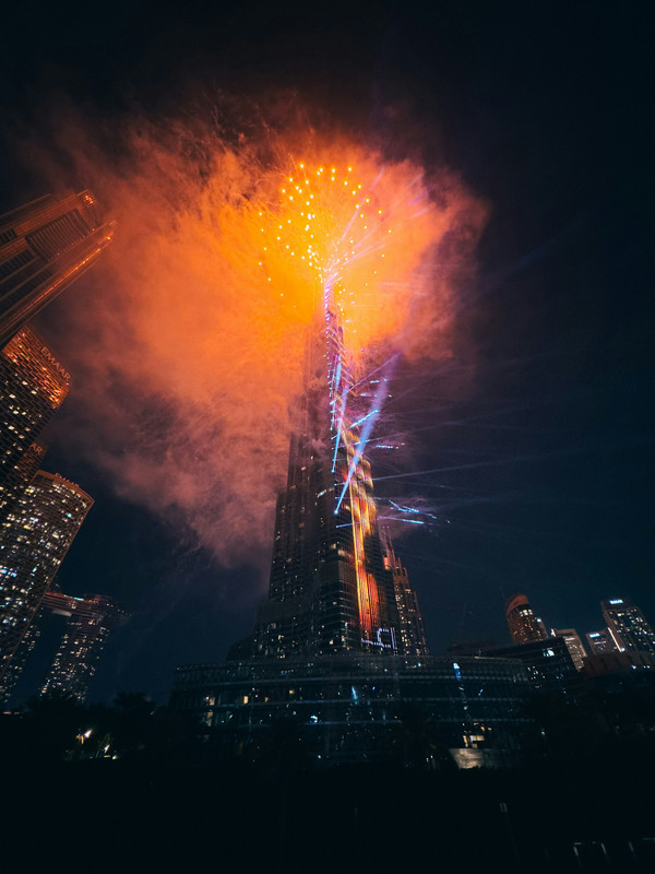 Burj fireworks on new years eve!