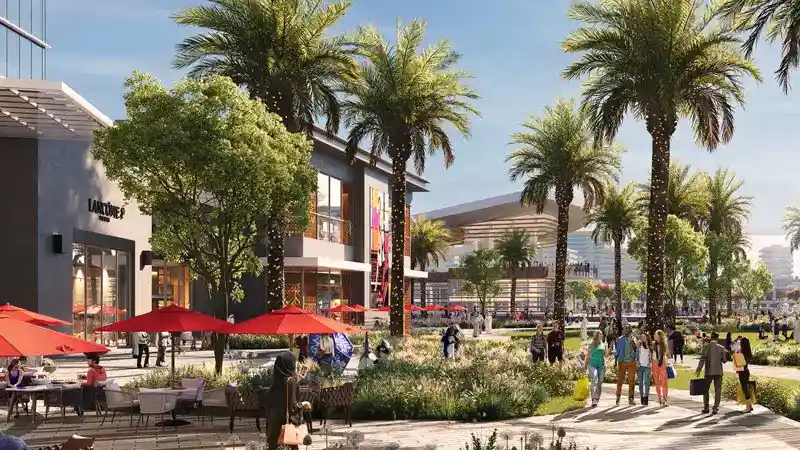 An artist rendering of Dubai South Mall