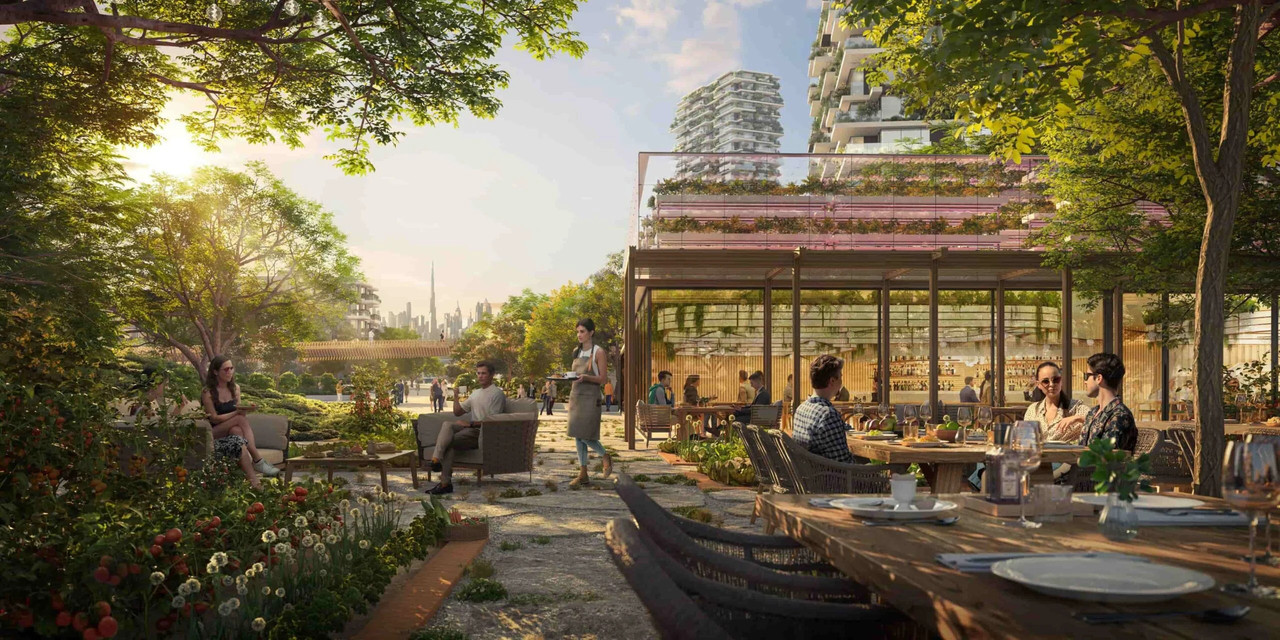 An artist rendering of Ghaf Woods Mall