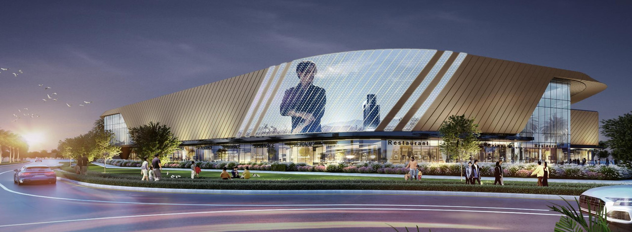 An exterior shot of Sobha Mall