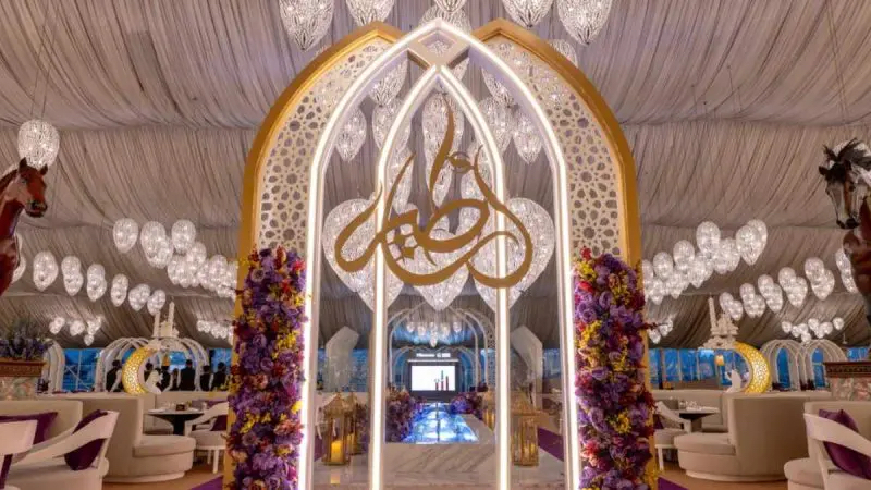 A ramadan tent in Dubai